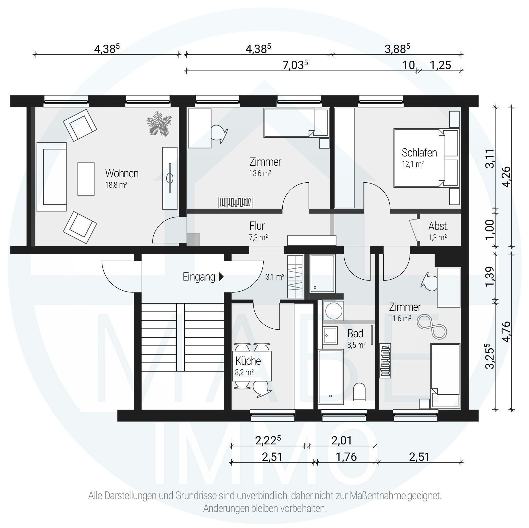 Wohnung zur Miete 849 € 4 Zimmer 130 m²<br/>Wohnfläche 2.<br/>Geschoss ab sofort<br/>Verfügbarkeit Karl-Marx-Str. 1 Hagenwerder Görlitz 02827