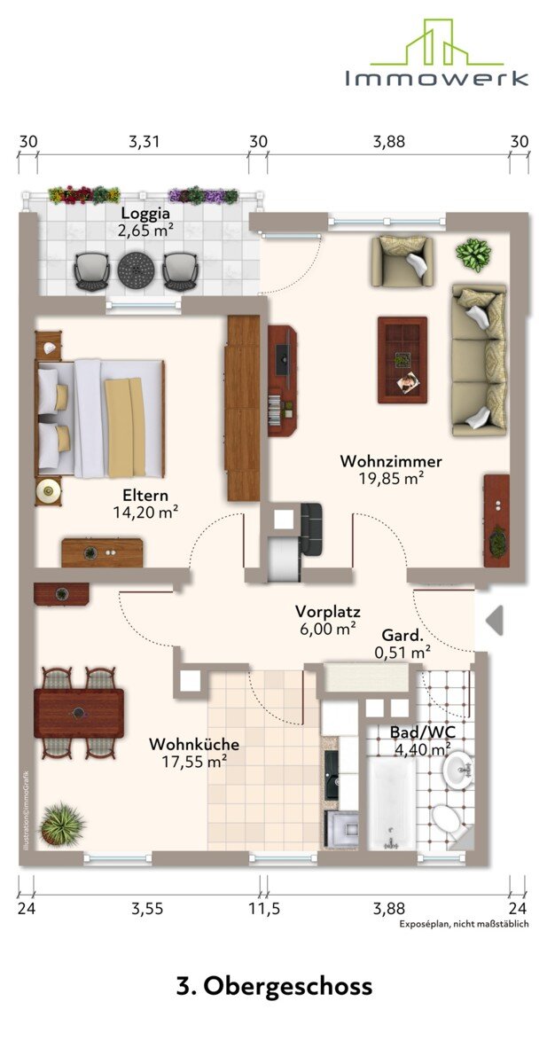 Wohnung zum Kauf 186.000 € 2,5 Zimmer 65 m²<br/>Wohnfläche 3.<br/>Geschoss 01.03.2025<br/>Verfügbarkeit Memmingen Memmingen 87700