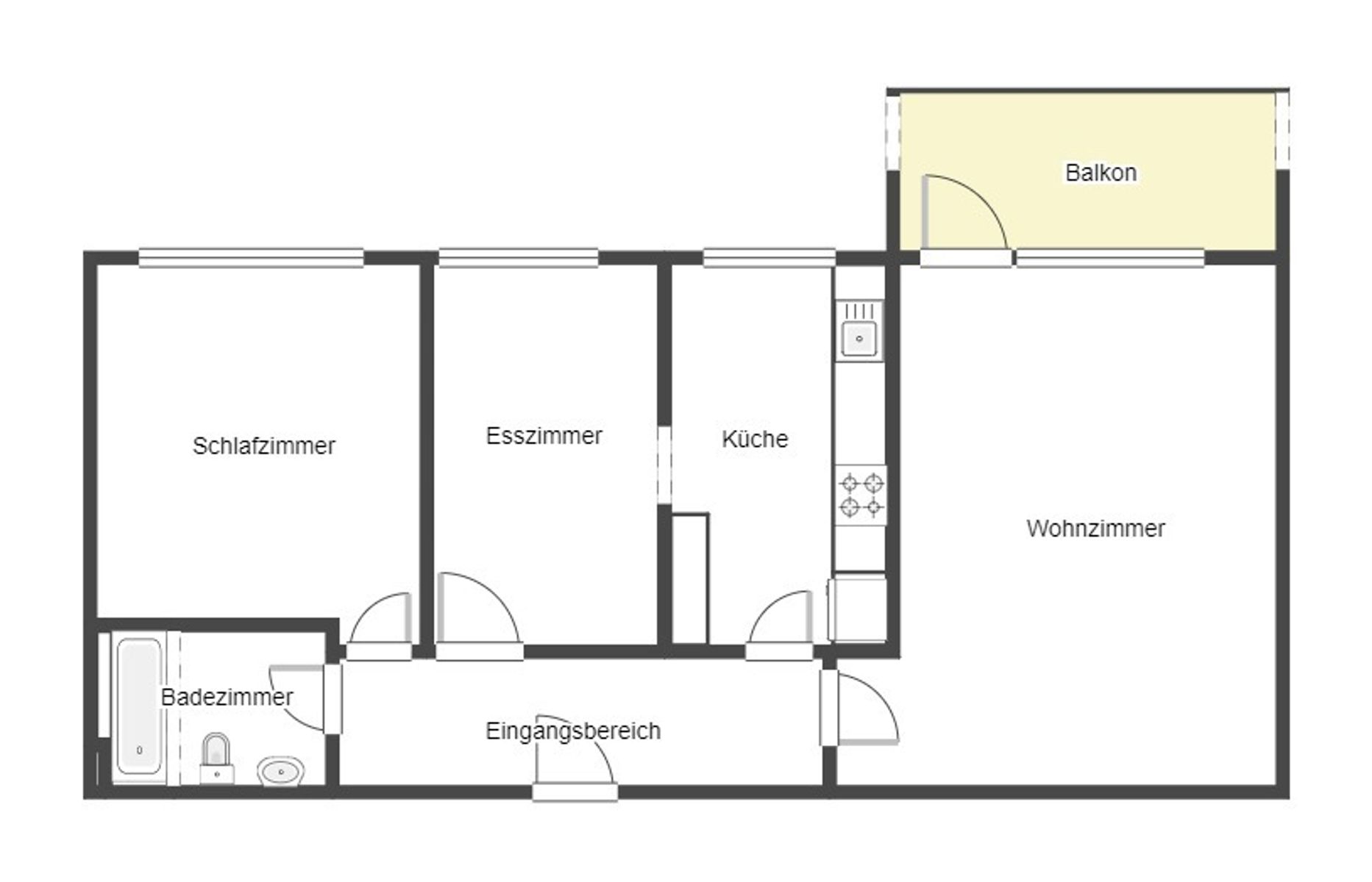 Wohnung zum Kauf 89.000 € 3 Zimmer 66,7 m²<br/>Wohnfläche 1.<br/>Geschoss Elsey-Nord Hagen 58119