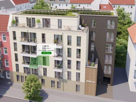 Studio zum Kauf - Neubau provisionsfrei 238.314 € 1 Zimmer 26,5 m² 2. Geschoss Gernotstraße 36 Lichtenberg Berlin 10365