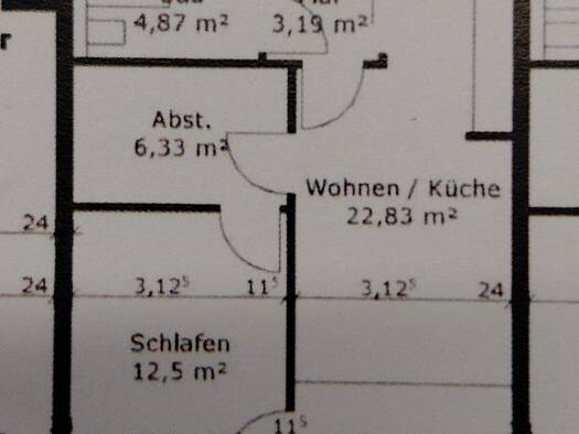 Wohnung zur Miete nur mit Wohnberechtigungsschein 312 € 2 Zimmer 48,2 m² 3. Geschoss frei ab sofort Kaltenkirchen 24568