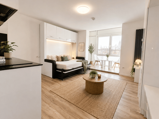 Studio zur Miete 1.490 € 1 Zimmer 28,9 m² 4. Geschoss Leopoldstraße 96 / Germaniastraße 3 Schwabing-Freimann München 80802