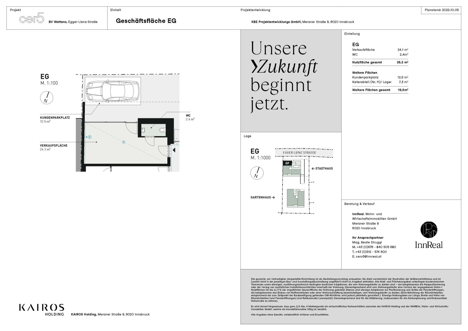 Ladenfläche zur Miete 508 € Wattens 6112