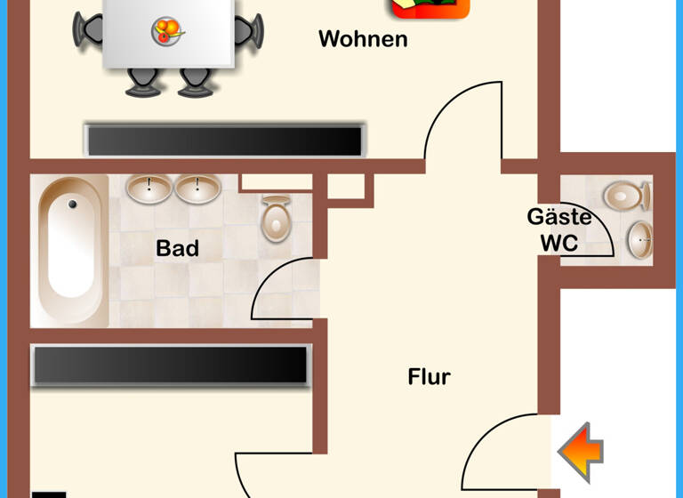 Wohnung zum Kauf 229.000 € 3 Zimmer 71 m²<br/>Wohnfläche EG<br/>Geschoss Lenaustr. 20 Pocking Pocking 94060
