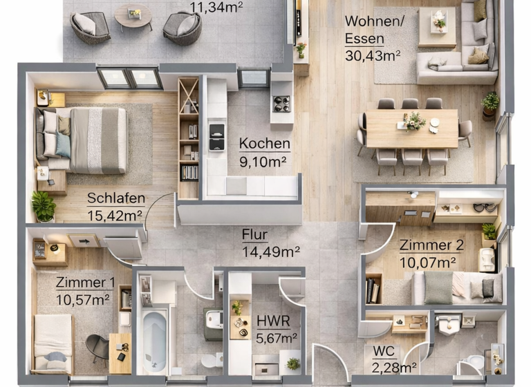 Einfamilienhaus zum Kauf provisionsfrei 322.745 € 4 Zimmer 116 m² 687 m² Grundstück Kandelin Süderholz 18516