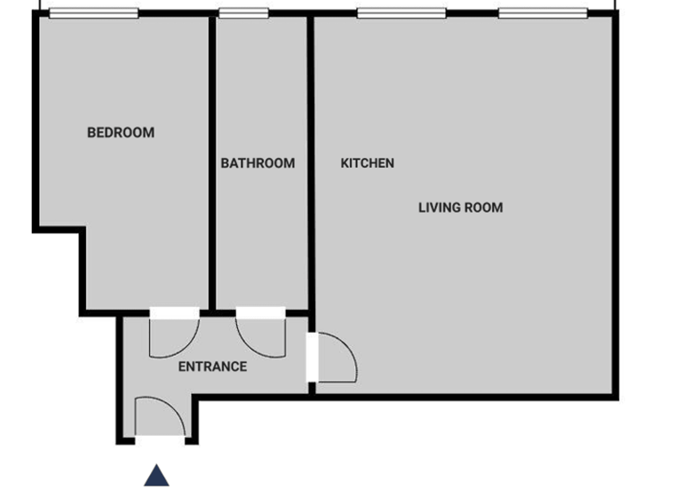 Wohnung zur Miete 1.070 € 2 Zimmer 43 m² 4. Geschoss frei ab sofort Bouchéstraße 17 Alt-Treptow Berlin 12435