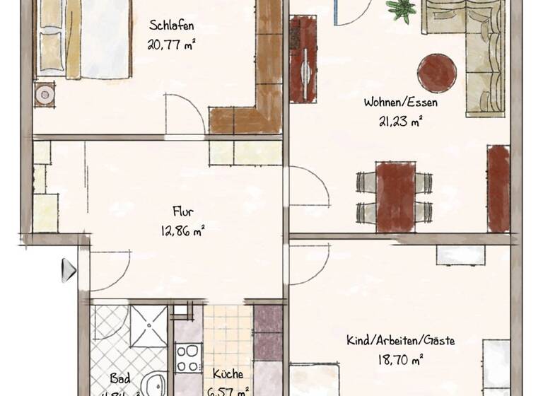 Wohnung zum Kauf 379.900 € 3 Zimmer 89,2 m² Spandau Berlin 13589