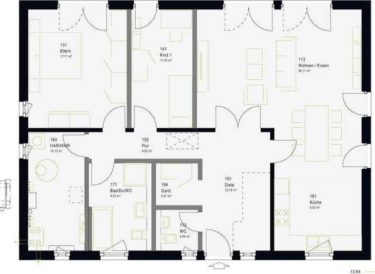 Bungalow zum Kauf provisionsfrei 357.493 € 4 Zimmer 115 m²<br/>Wohnfläche 985 m²<br/>Grundstück Marktheidenfeld Marktheidenfeld 97828