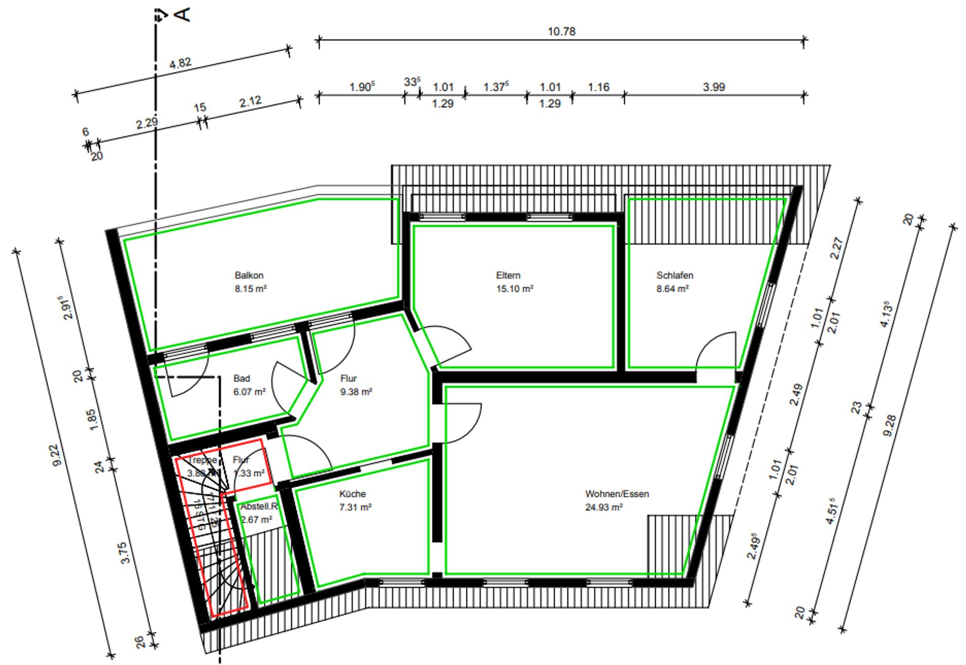 Wohnung zum Kauf 343.000 € 3 Zimmer 87 m²<br/>Wohnfläche 2.<br/>Geschoss Malsch Malsch 76316