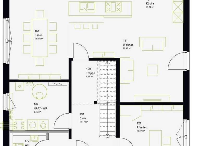 Villa zum Kauf - Erstbezug provisionsfrei 459.439 € 5 Zimmer 182 m² 520 m² Grundstück Neu Olvenstedt Magdeburg 39130