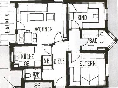 Wohnung zur Miete 700 € 3 Zimmer 79 m² 2. Geschoss frei ab 01.06.2025 Wullenstetten Senden 89250
