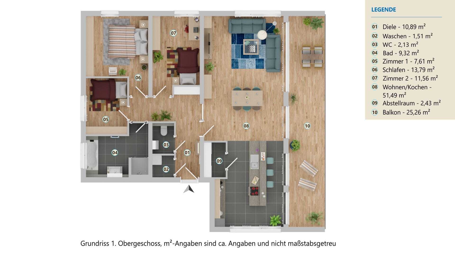 Wohnung zum Kauf provisionsfrei 699.000 € 4 Zimmer 123,4 m²<br/>Wohnfläche Hacklberg Passau 94034