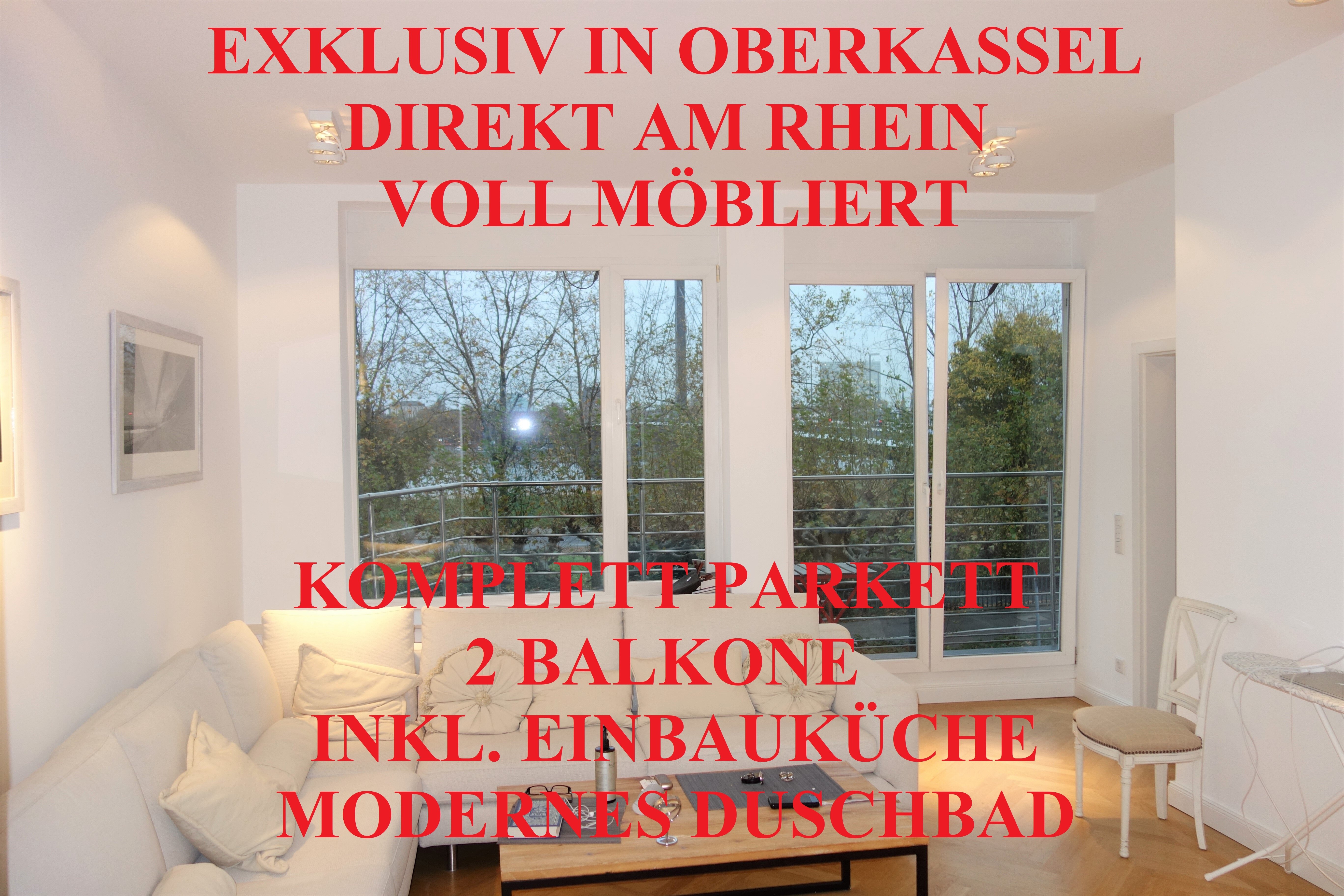 Wohnung zur Miete 1.400 € 2 Zimmer 61 m²<br/>Wohnfläche 1.<br/>Geschoss 01.03.2025<br/>Verfügbarkeit Kaiser-Friedrich-Ring 1A Oberkassel Düsseldorf 40545