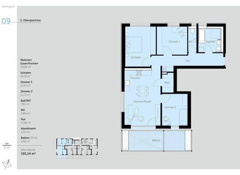 Wohnung zum Kauf provisionsfrei 565.000.000 € 4 Zimmer 101,1 m² Aalen 73430