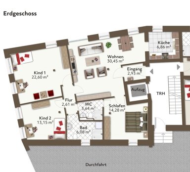 Wohnung zum Kauf 329.000 € 4 Zimmer 110 m² EG Untere Hauptstraße 12 Lustadt 67363