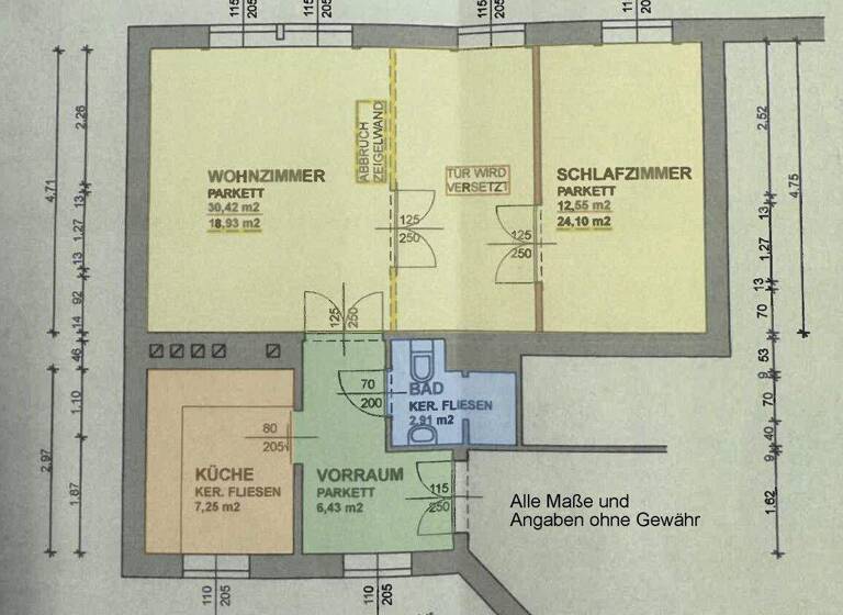Wohnung zum Kauf 490.000 € 2 Zimmer 59,6 m² Wien 1060