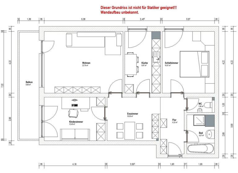 Wohnung zum Kauf provisionsfrei 355.000 € 3,5 Zimmer 89 m²<br/>Wohnfläche 2.<br/>Geschoss Röthenbach Röthenbach a.d.Pegnitz 90552