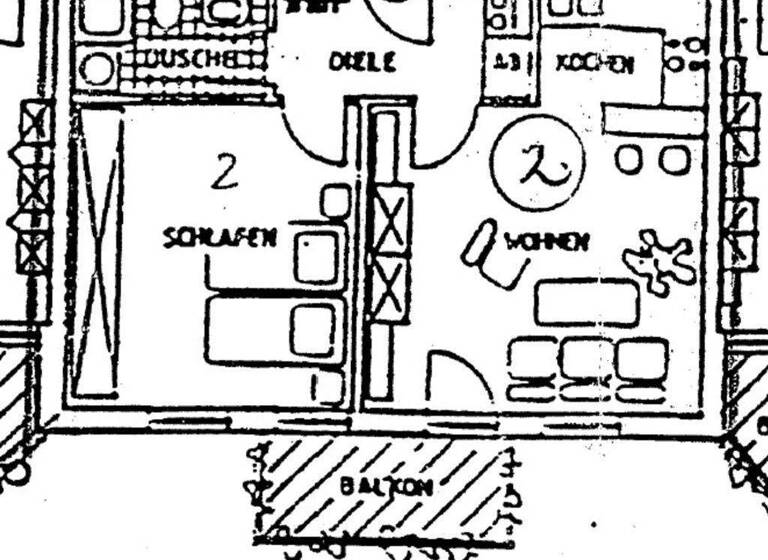 Wohnung zur Miete 510 € 2 Zimmer 51 m² EG frei ab 01.04.2026 Orchideenweg 8 Gerichshain 04827