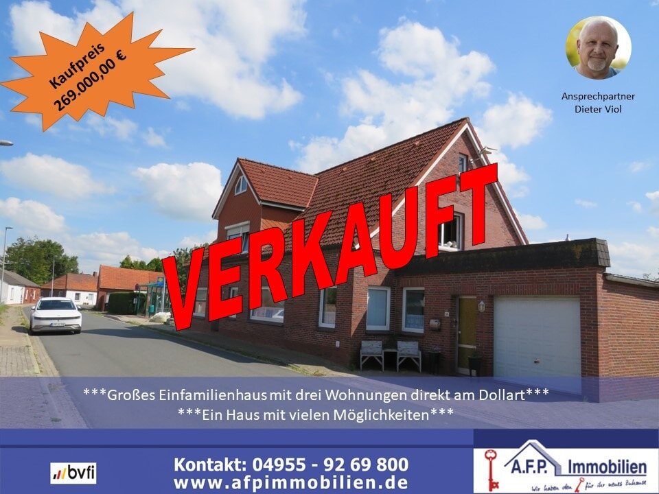 Mehrfamilienhaus zum Kauf provisionsfrei 269.000 € 7 Zimmer 302 m²<br/>Wohnfläche 1.721 m²<br/>Grundstück 01.02.2025<br/>Verfügbarkeit Ditzumerverlaat Bunde 26831