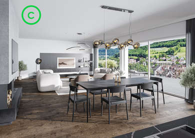 Maisonette zum Kauf - Neubau provisionsfrei 5,5 Zimmer 246,4 m² Dachgeschoss, EG frei ab sofort Säckinger Straße 9c Laufenburg Laufenburg (Baden) 79725