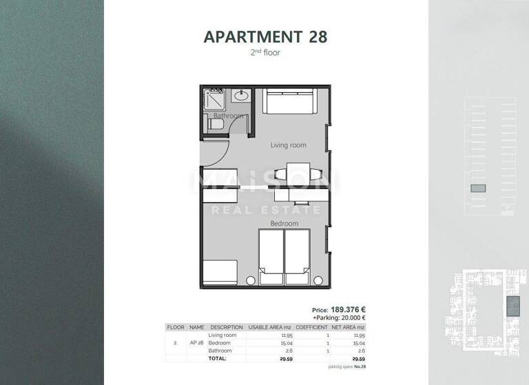 Wohnung zum Kauf 189.376 € 2 Zimmer 2. Geschoss Crikvenica 51260