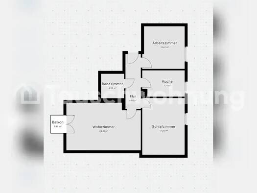 Wohnung zur Miete Tauschwohnung 1.420 € 3 Zimmer 75 m² 4. Geschoss Lindenthal Köln 50931
