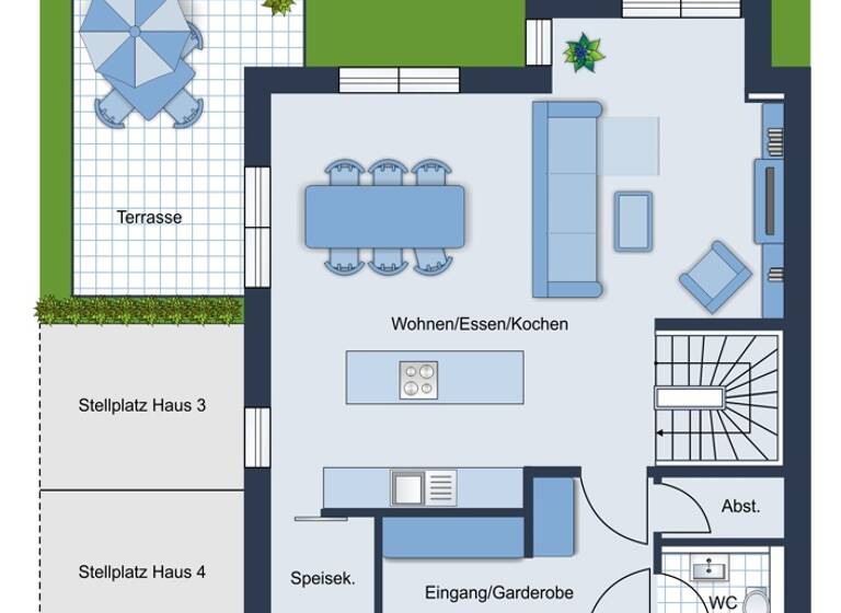 Doppelhaushälfte zur Miete - Erstbezug 2.900 € 6,5 Zimmer 166,1 m² 138 m² Grundstück Neugilching Gilching 82205