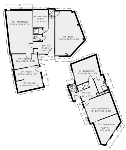 Immobilie zum Kauf als Kapitalanlage geeignet 398.000 € 13 Zimmer 364,5 m²<br/>Fläche 391 m²<br/>Grundstück Rendel Karben 61184