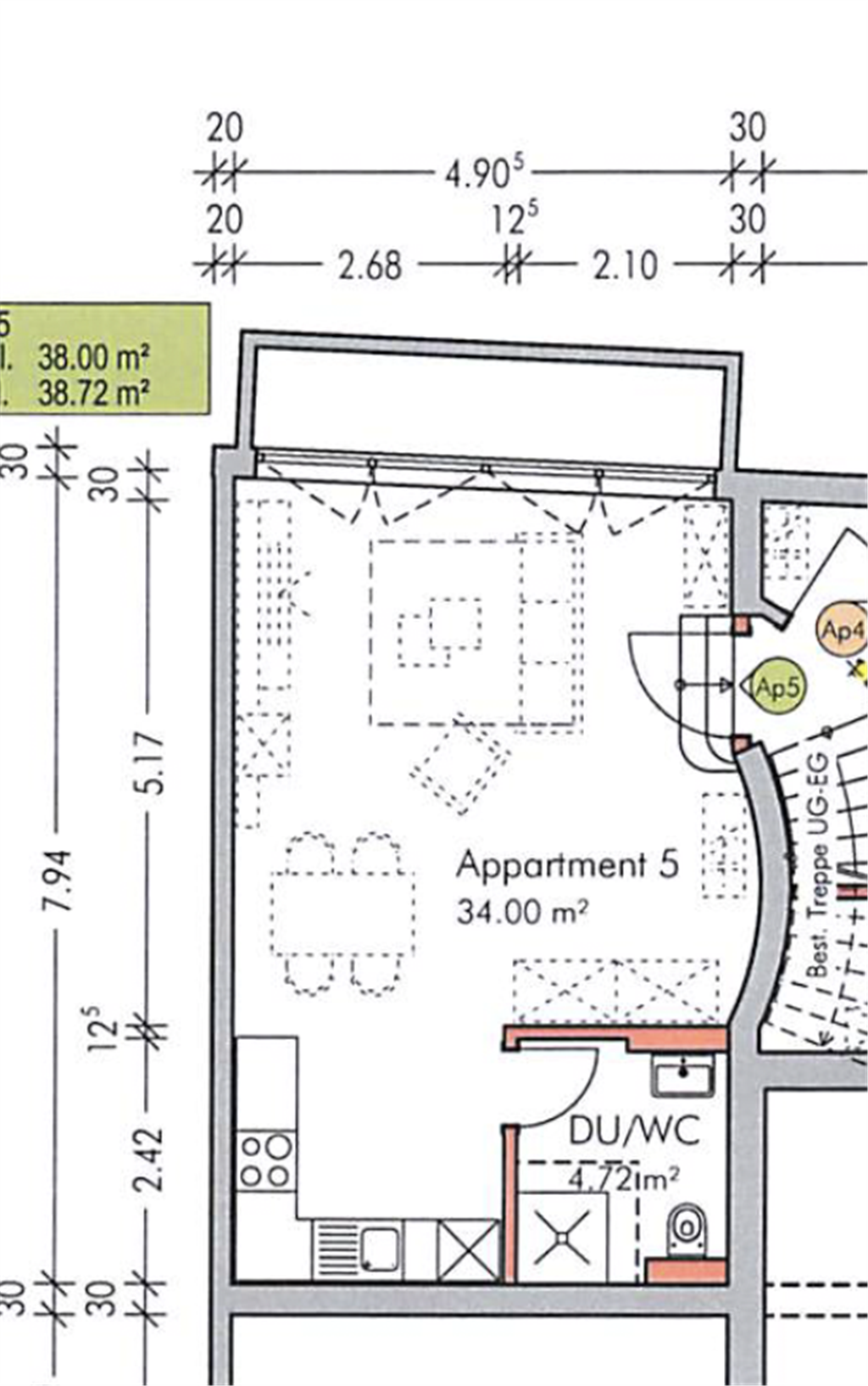 Studio zur Miete 850 € 1 Zimmer 35 m²<br/>Wohnfläche 1.<br/>Geschoss 01.01.2025<br/>Verfügbarkeit Rielasinger Str. 170 Schillerschule 62 Singen (Hohentwiel) 78224