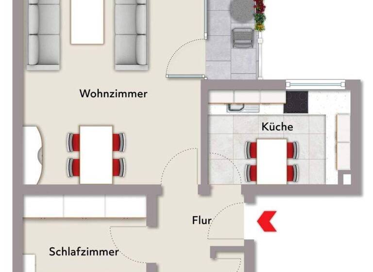Wohnung zum Kauf 89.990 € 2,5 Zimmer 63 m² frei ab sofort Buer Gelsenkirchen 45897