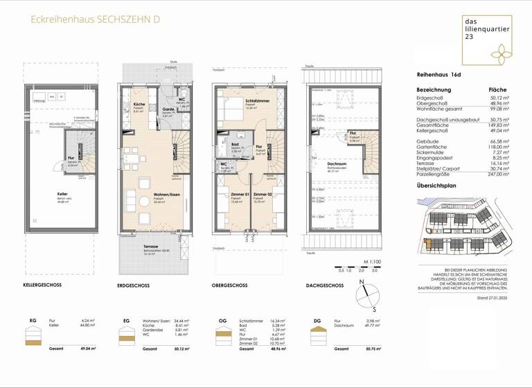 Reihenendhaus zum Kauf - Erstbezug provisionsfrei 678.000 € 5 Zimmer 149,8 m² 234 m² Grundstück Straßwalchen 5204