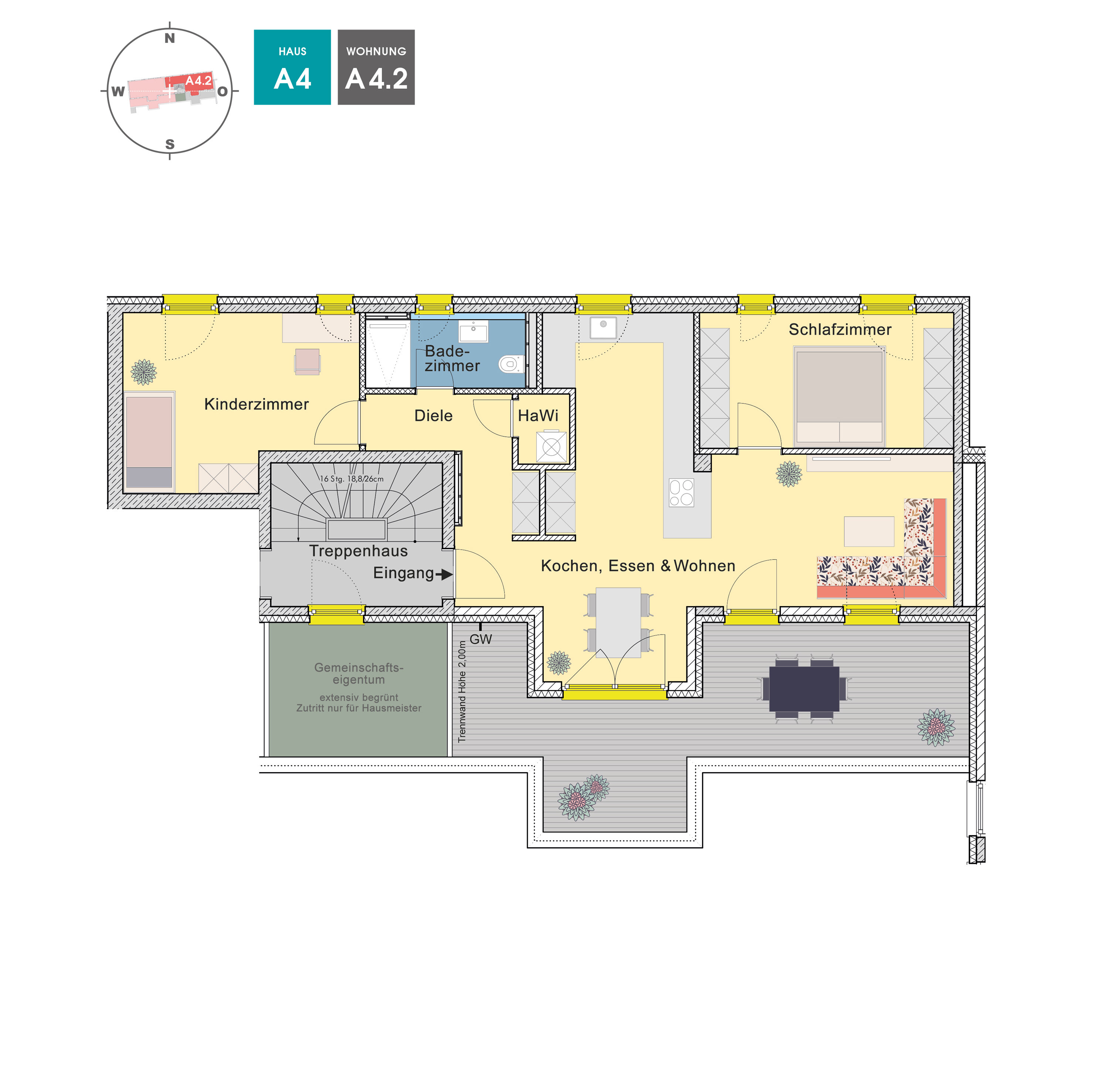 Wohnung zum Kauf provisionsfrei 758.500 € 3 Zimmer 91,8 m²<br/>Wohnfläche 1.<br/>Geschoss Steinkirchen Dachau 85221