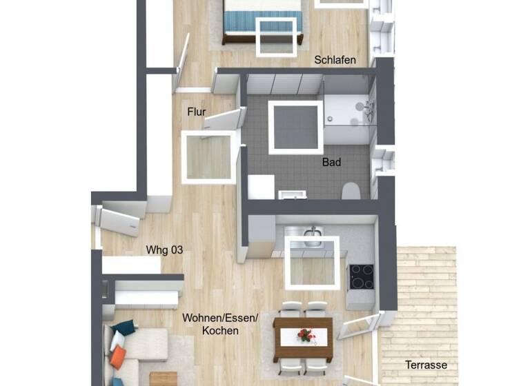 Wohnung zum Kauf als Kapitalanlage geeignet 245.700 € 2 Zimmer 63 m²<br/>Wohnfläche Dombühl Dombühl 91601