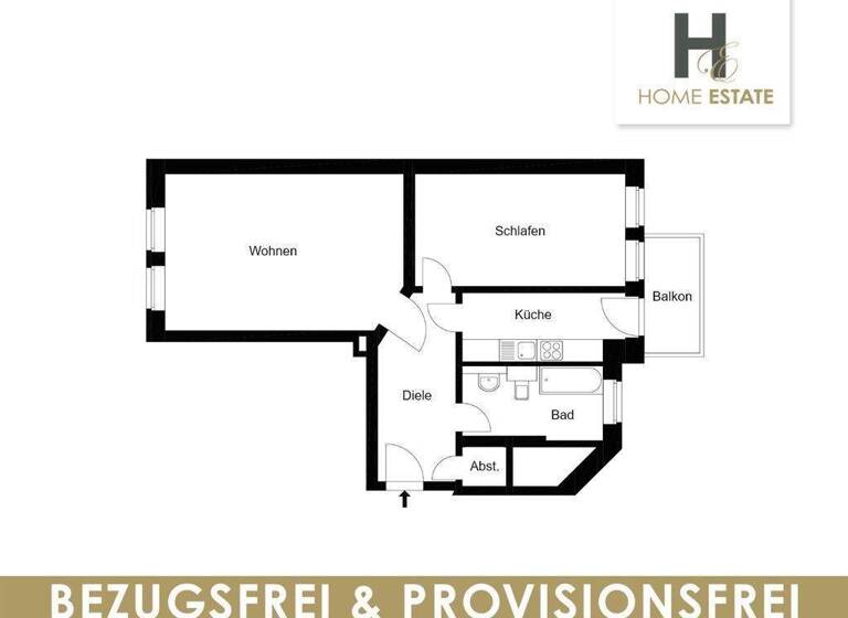 Wohnung zum Kauf provisionsfrei als Kapitalanlage geeignet 321.000 € 2 Zimmer 75 m² Czermaks Garten 5 Zentrum-Ost Leipzig 04103