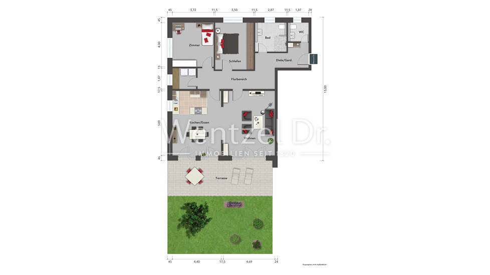 Terrassenwohnung zum Kauf provisionsfrei 720.000 € 3 Zimmer 120,5 m²<br/>Wohnfläche EG<br/>Geschoss Aumühle Aumühle 21521