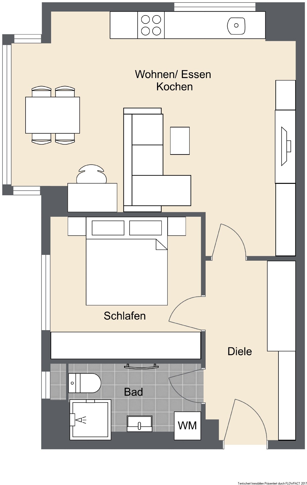 Wohnung zum Kauf 299.500 € 2 Zimmer 59,4 m²<br/>Wohnfläche Neustadt Ulm 89073