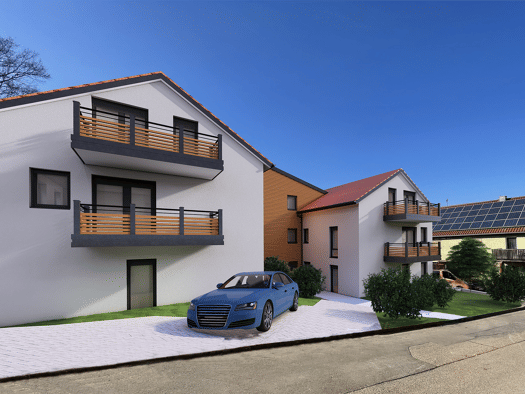Wohnung zum Kauf - Erstbezug provisionsfrei 239.900 € 3 Zimmer 68,5 m² 1. Geschoss Oberhochstatt Weißenburg i. Bay. 91781