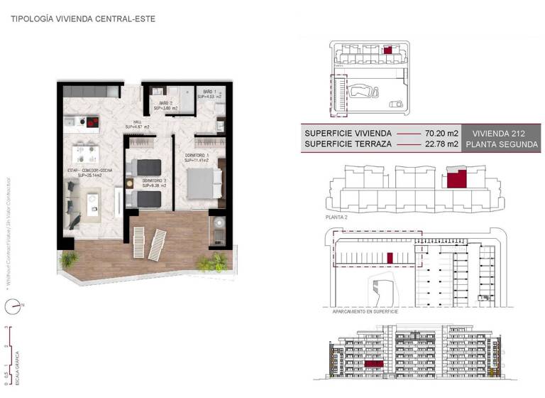 Wohnung zum Kauf provisionsfrei 244.000 € 2 Zimmer 70 m² San Miguel de Salinas