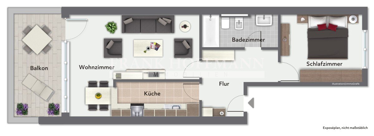 Wohnung zum Kauf 499.000 € 2 Zimmer 63,7 m²<br/>Wohnfläche 1.<br/>Geschoss Othmarschen Hamburg 22605