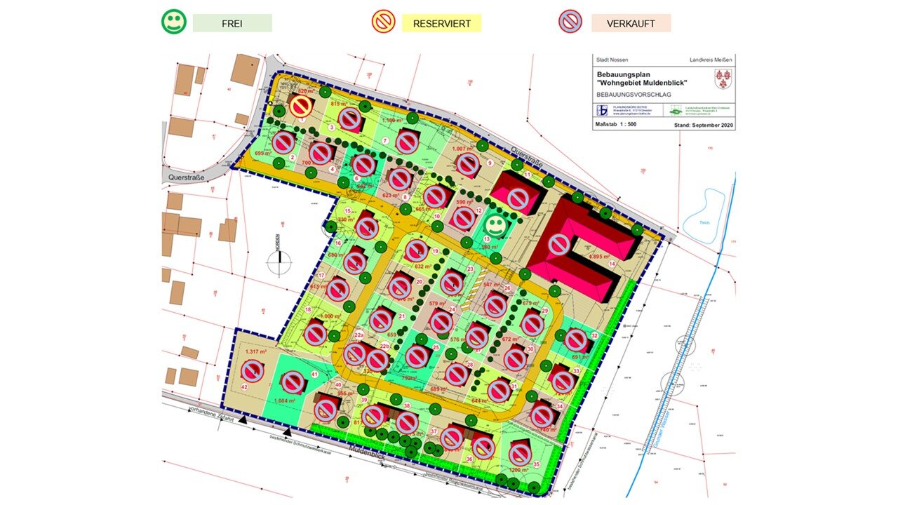 Grundstück zum Kauf provisionsfrei 85.000 € 581 m²<br/>Grundstück Muldenblick / Biberring Rhäsa Nossen 01683