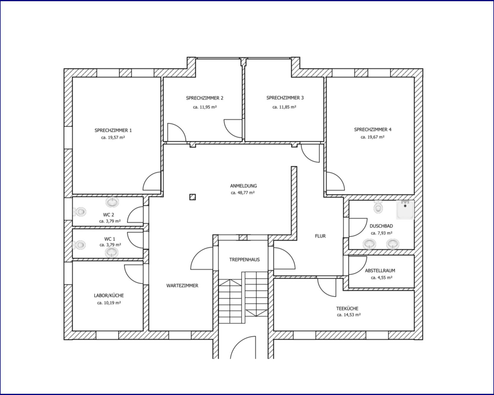 Büro-/Praxisfläche zum Kauf 590.000 € 7 Zimmer 168 m² Bürofläche Heining Passau / Heining 94036