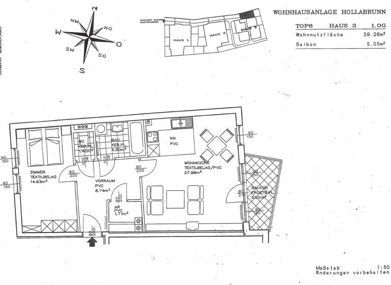 Terrassenwohnung zum Kauf 174.500 € 2 Zimmer 59 m² 1. Geschoss Schmiedgasse 27 Hollabrunn 2020