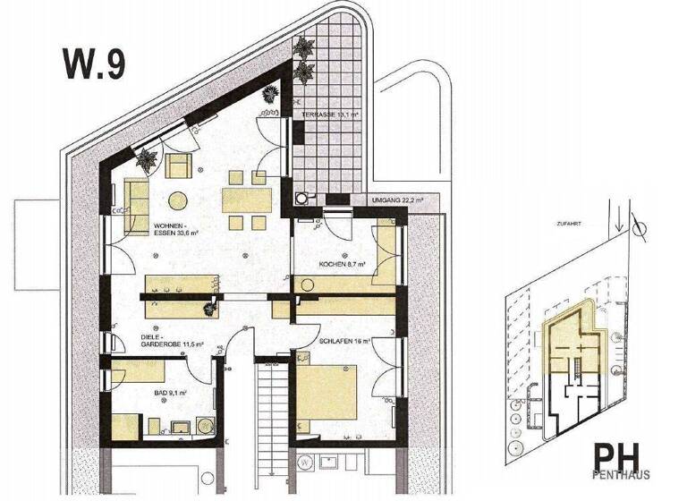 Wohnung zur Miete 880 € 2 Zimmer 95 m² 2. Geschoss frei ab 01.05.2026 Ketschendorf Coburg 96450
