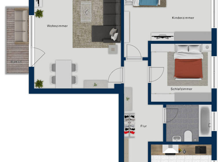 Wohnung zum Kauf 149.000 € 3 Zimmer 76,9 m² 2. Geschoss Husum 25813