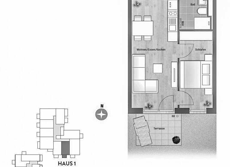 Wohnung zum Kauf provisionsfrei 509.000 € 2 Zimmer 42,3 m² EG Sendling-Westpark München 81369