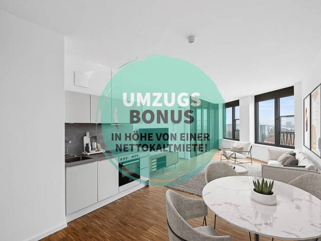 Wohnung zur Miete - Erstbezug 1.435 € 2 Zimmer 58,5 m² 8. Geschoss Lisa-Fittko-Straße 11 Moabit Mitte 10557