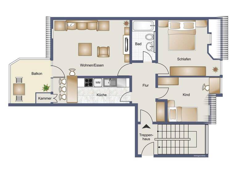 Wohnung zum Kauf 375.000 € 3 Zimmer 76 m² 2. Geschoss Lichterfelde Berlin 12209