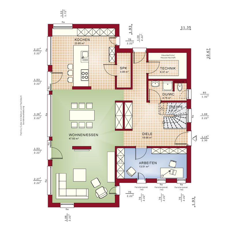 Haus zum Kauf 742.698 € 6 Zimmer 161 m²<br/>Wohnfläche 760 m²<br/>Grundstück Suderwick Bocholt 46399