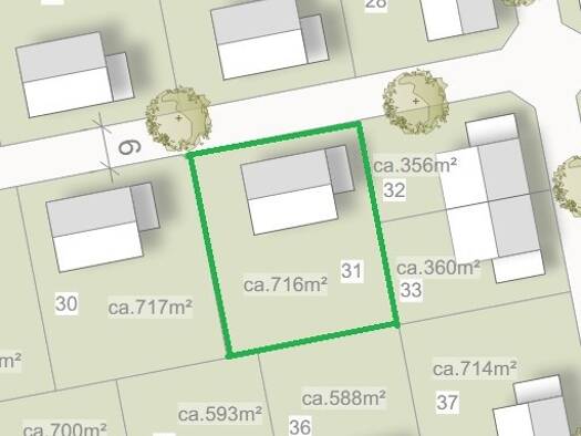 Grundstück zum Kauf 44.392 € 716 m² Grundstück frei ab 01.04.2026 Berge 49626