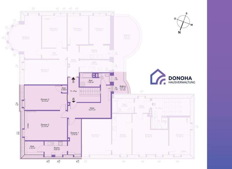 Wohnung zur Miete 660 € 3 Zimmer 87 m² 3. Geschoss frei ab 01.03.2026 Steinerstraße 48 Werl 59457